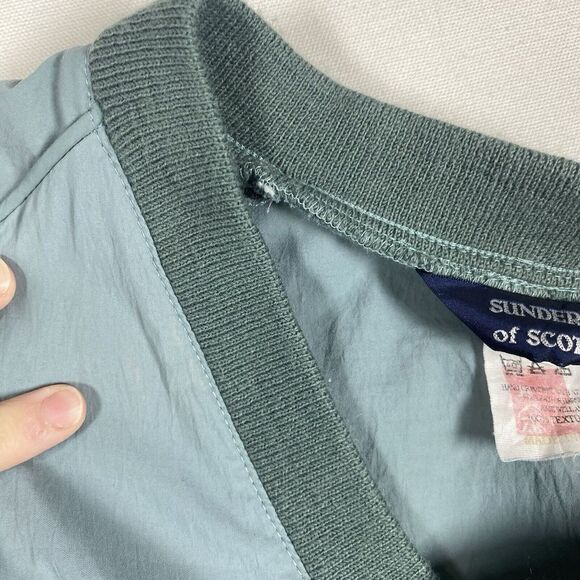 Vintage Sunderland of Scotland golf Pullover XL Men V Neck Pockets windbreaker - Picture 8 of 9